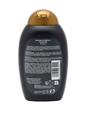 Шампунь для увлажнения и гладкости волос с маслом ореха Кукуи OGX Hydrate+Defrizz Kukui Oil Shampoo, 385 ML